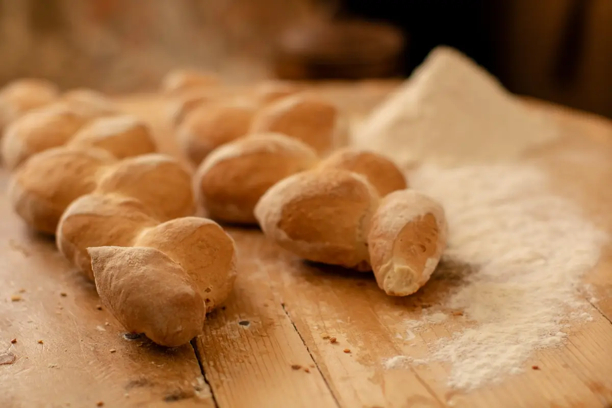 Fresh French bread from Albarakah Bakery